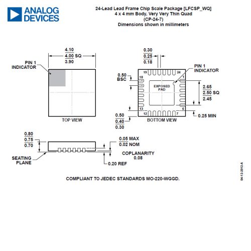 ADL5380ACPZ-WP